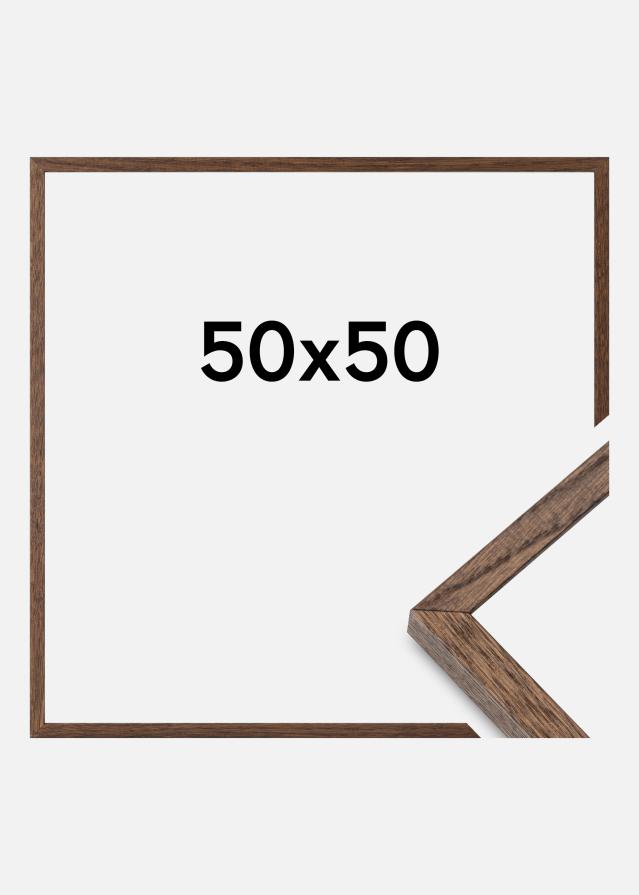 Massive Oak Vetro acrilico Dark Painted 50x50 cm