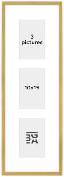 Edsbyn Cornici multiple IV Oro - 3 Immagini (10x15 cm)