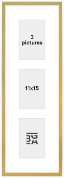 Edsbyn Cornici multiple VIII Oro - 3 Immagini (11x15 cm)