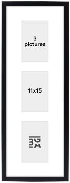 Edsbyn Cornici multiple V Nero - 3 Immagini (11x15 cm)