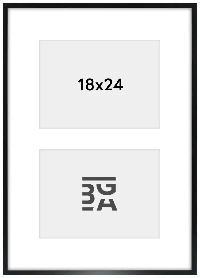 Edsbyn Cornici multiple XXII Nero - 2 Immagini (18x24 cm)