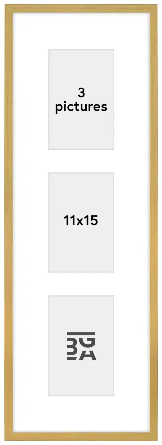 Edsbyn Cornici multiple VIII Oro - 3 Immagini (11x15 cm)