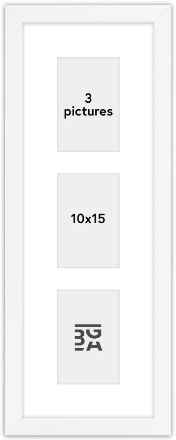 Edsbyn Cornici multiple II Bianco - 3 Immagini (10x15 cm)