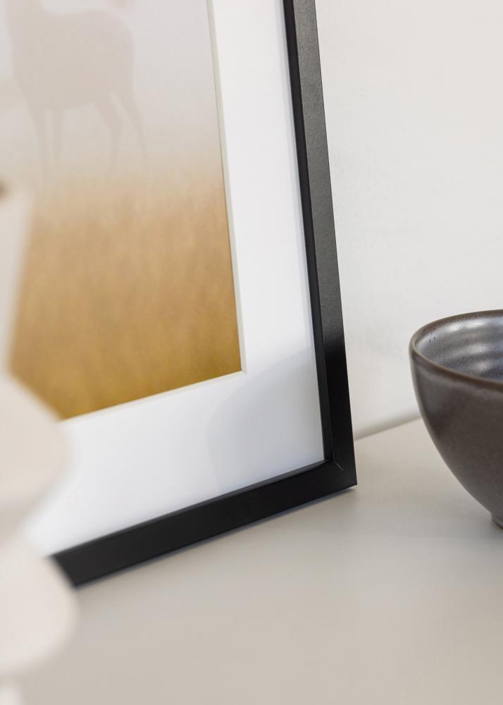 Cornice Trendy Vetro acrilico Nero 7x22 cm