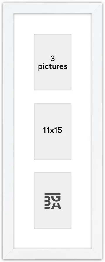 Edsbyn Cornici multiple VI Bianco - 3 Immagini (11x15 cm)
