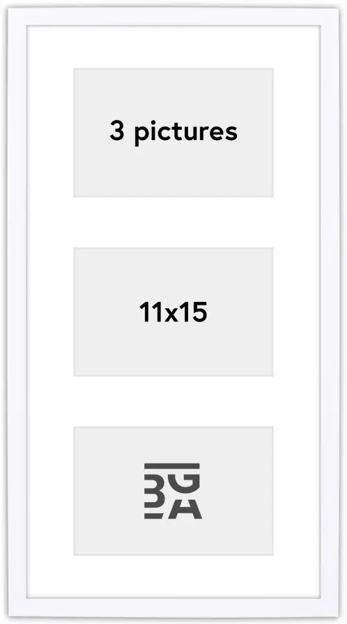 Edsbyn Cornici multiple XVIII Bianco - 3 Immagini (11x15 cm)