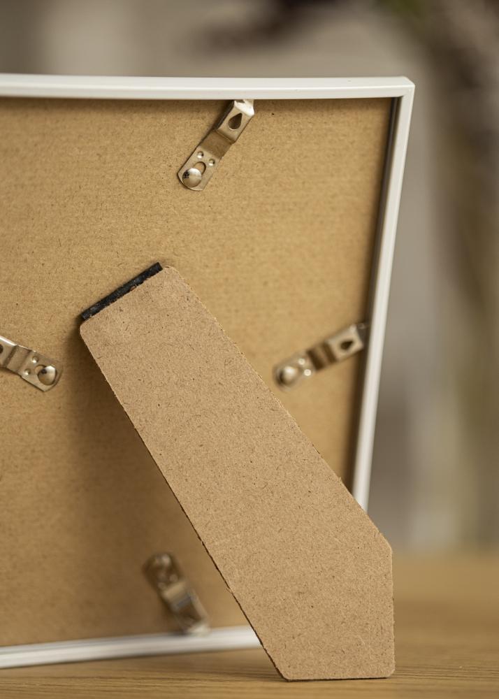 Cornice Victoria Bianco 13x18 cm - Passe-partout Nero 9x12 cm