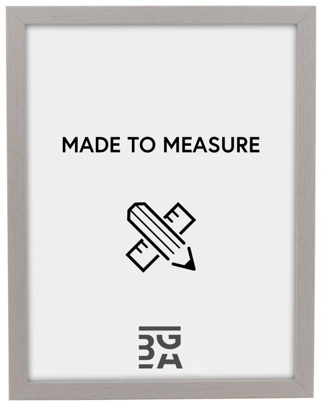 Cornice Björkö - Grigio chiaro con venature - Dimensioni personalizzabili