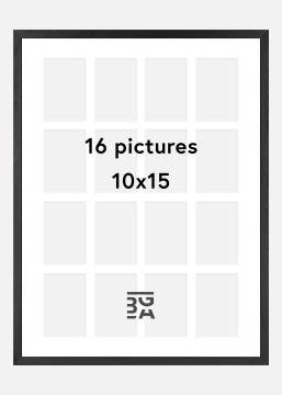 Legno nero - Collage di 16 immagini