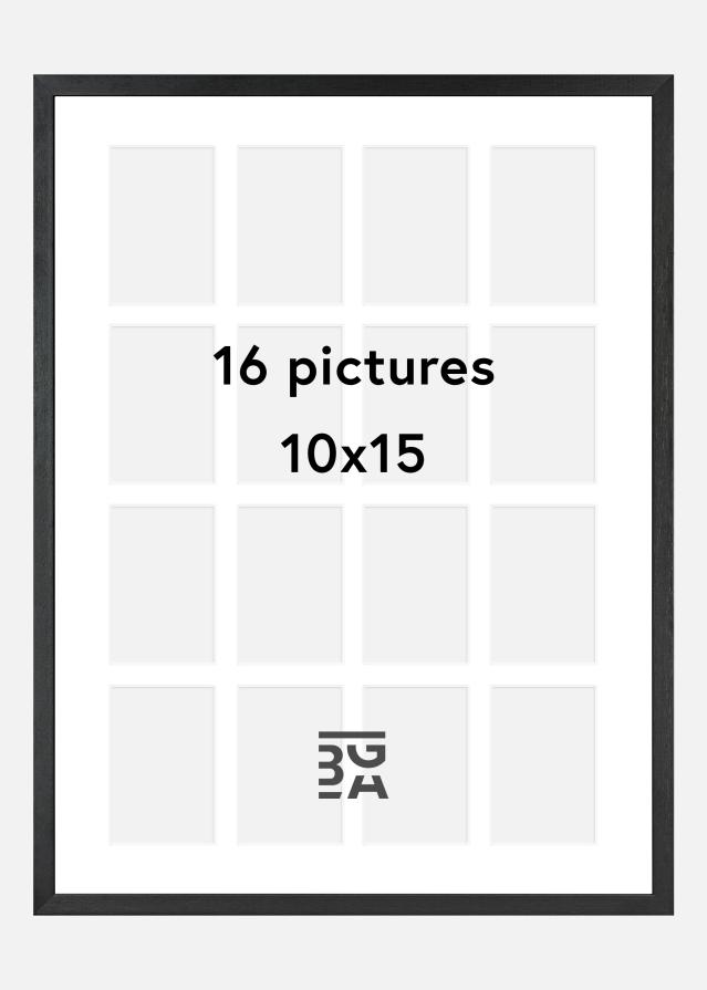 Legno nero - Collage di 16 immagini