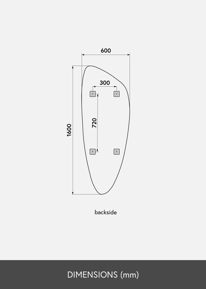 KAILA Specchio Slim 60x160 cm
