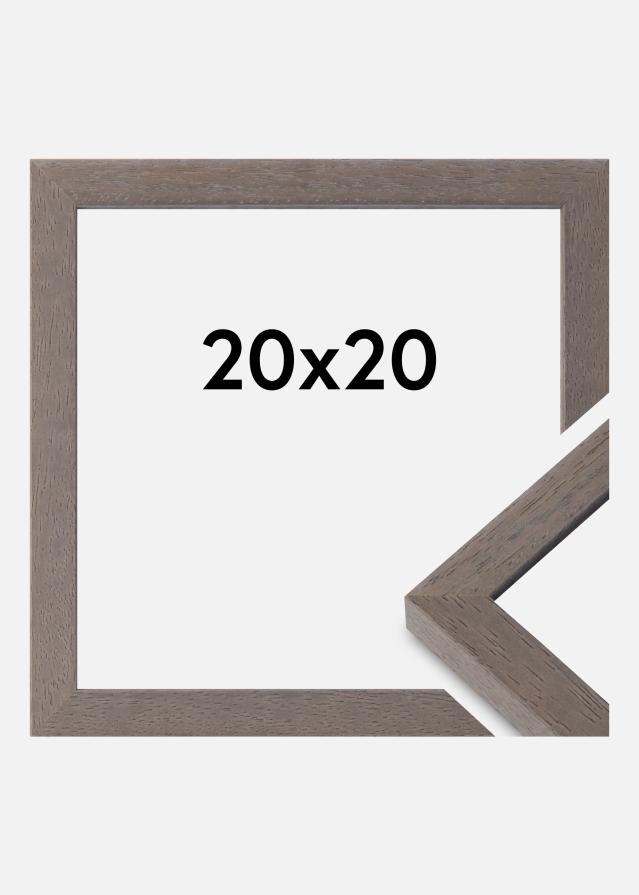 Cornice Hermes Vetro Acrilico Grigio 20x20 cm