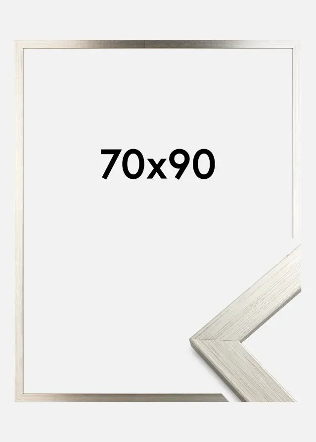 Cornice Silver Wood Vetro acrilico 70x90 cm