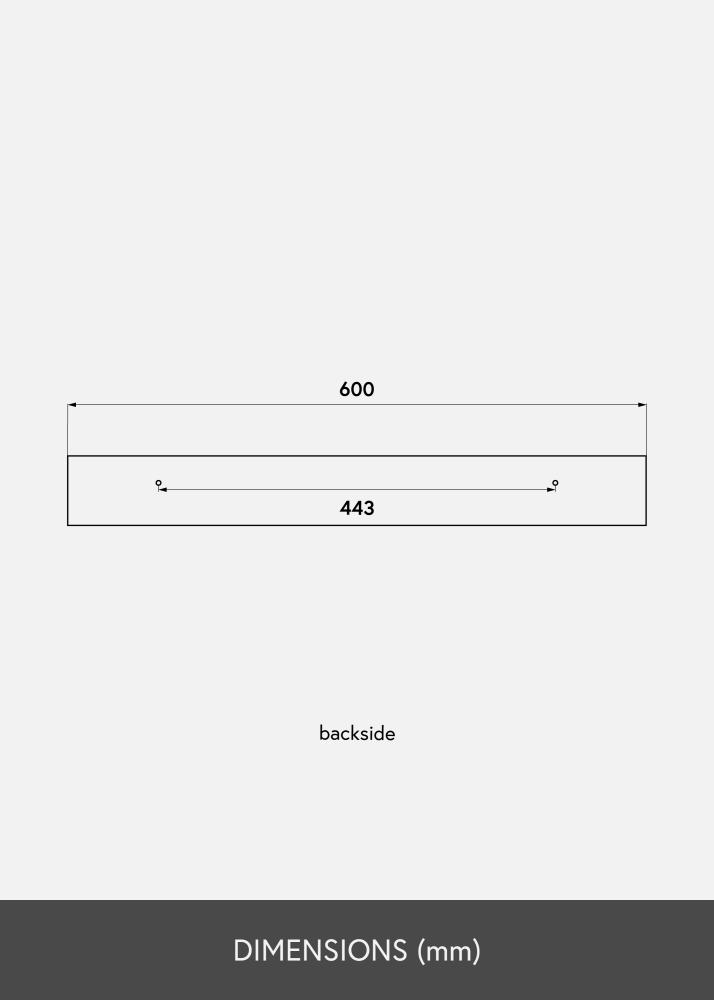 KAILA Mensola per Quadri Nera 60 cm