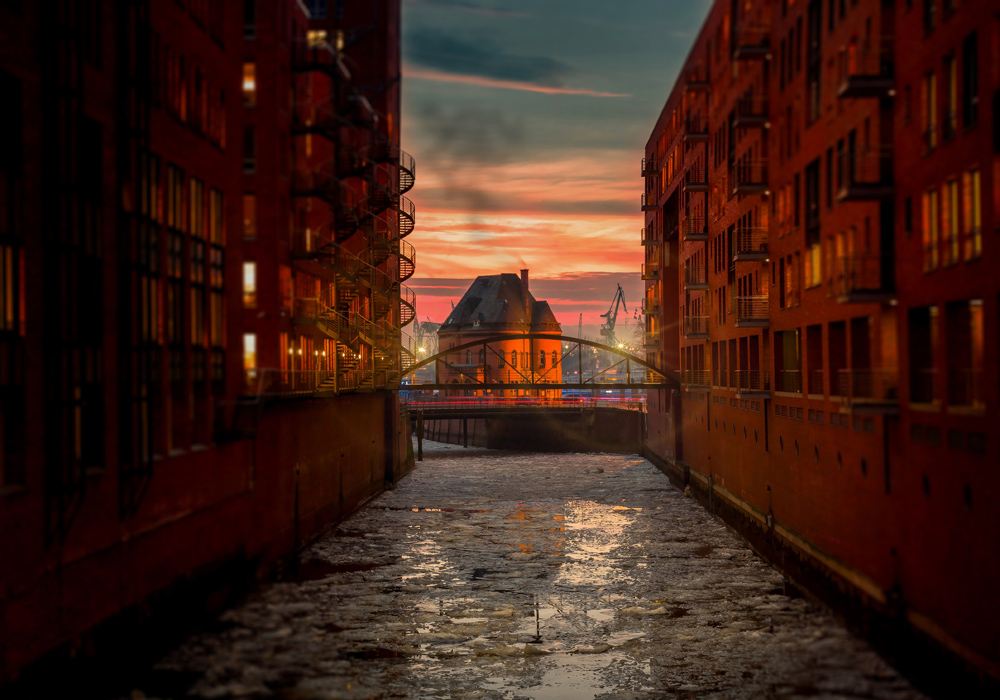 Poster Città nell'acqua