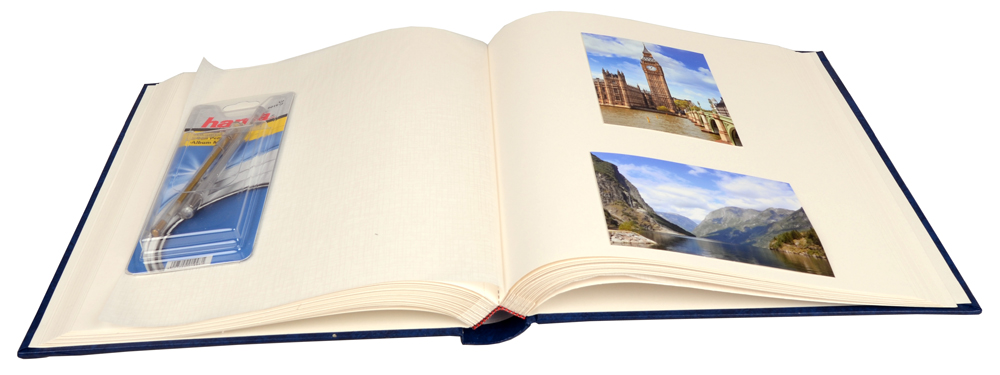 Henzo Basic Line Album fotografico Blu - 30x36 cm (80 Pagine bianche)