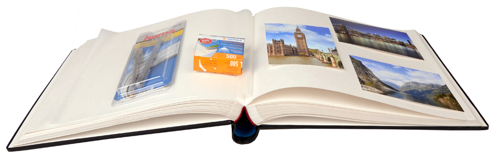 Henzo Gran Cara Premium Album fotografico - Nero 31x33 cm (100 Pagine bianche)