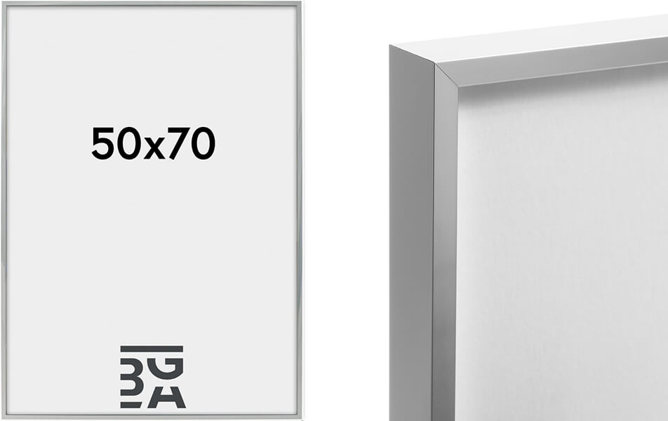 Immagine di una cornice argentata elegante