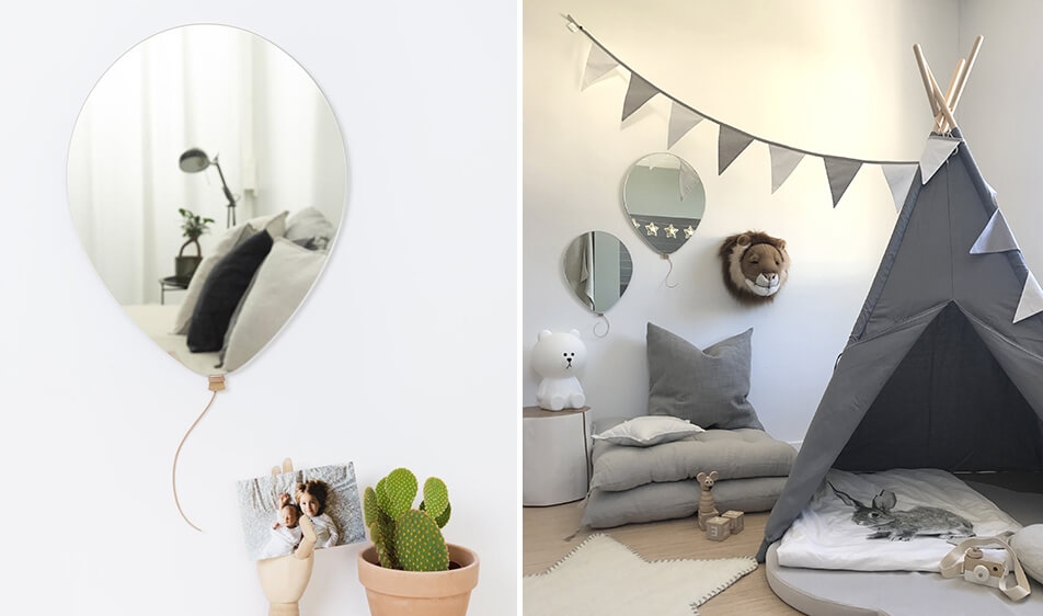 Specchio a forma di palloncino - specchio per cameretta