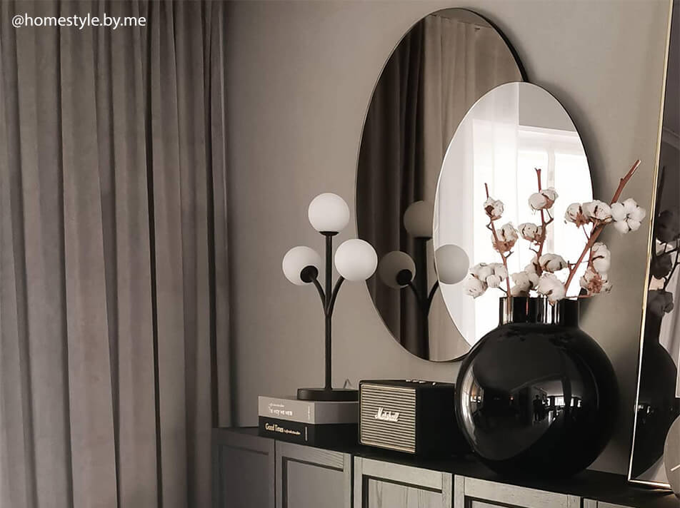 Specchio vetro colorato - Decorazione elegante - specchi rotondi sovrapposti