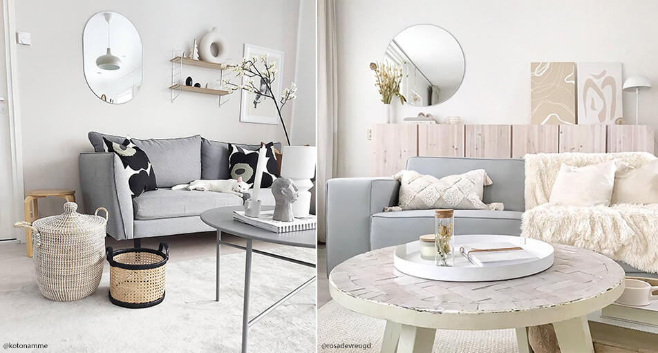 Arredamento soggiorno - chiaro e fresco