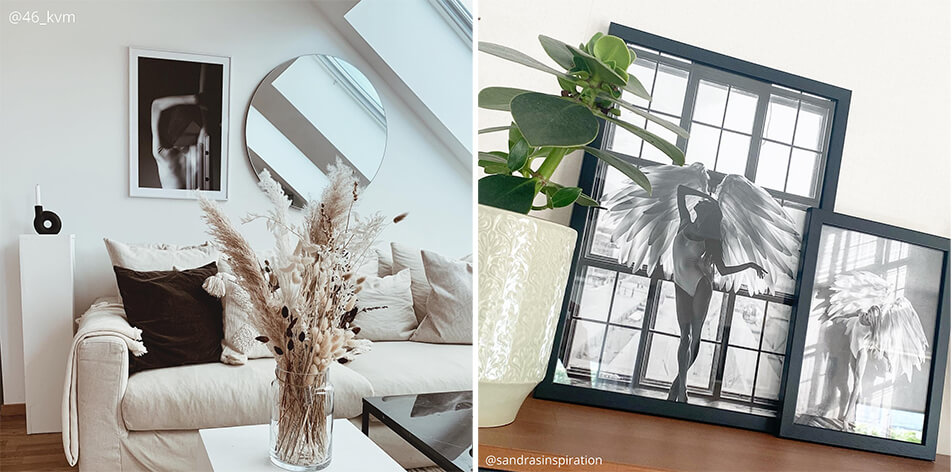 Cornici per foto in bianco e nero