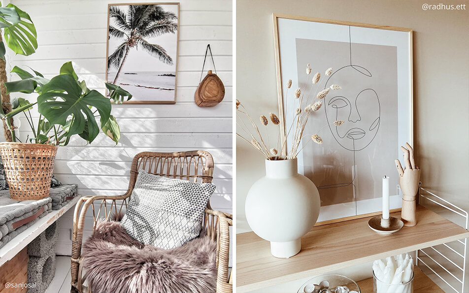 Poster e cornici - arredamento naturale