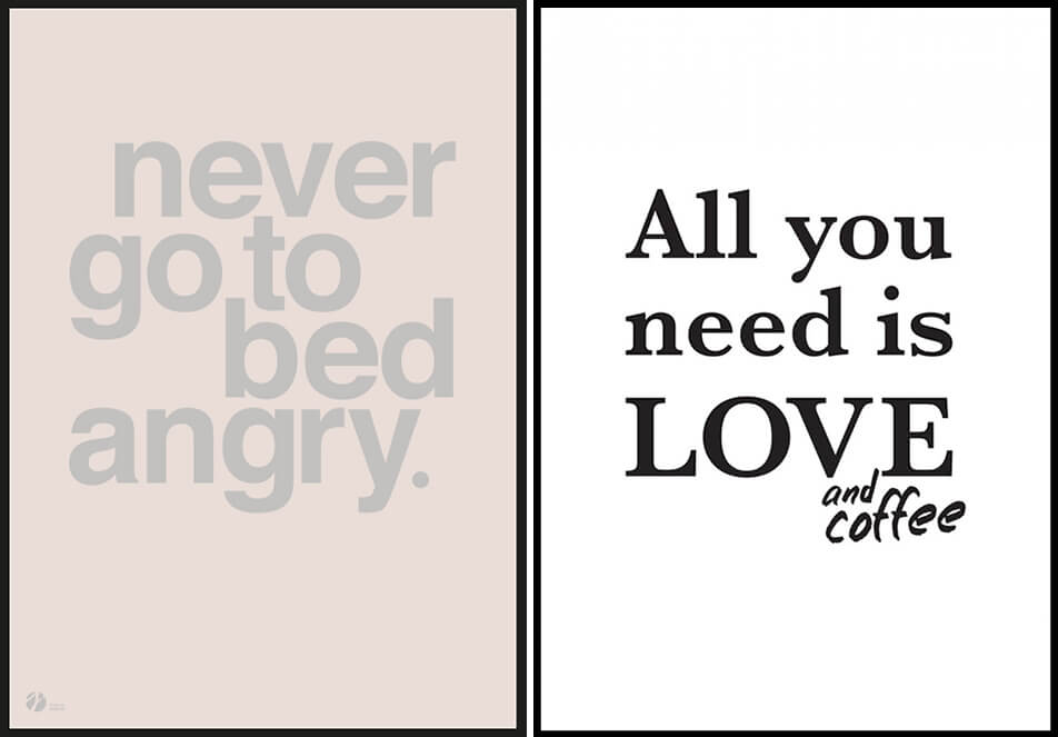 Poster con citazioni divertenti - poster testuali