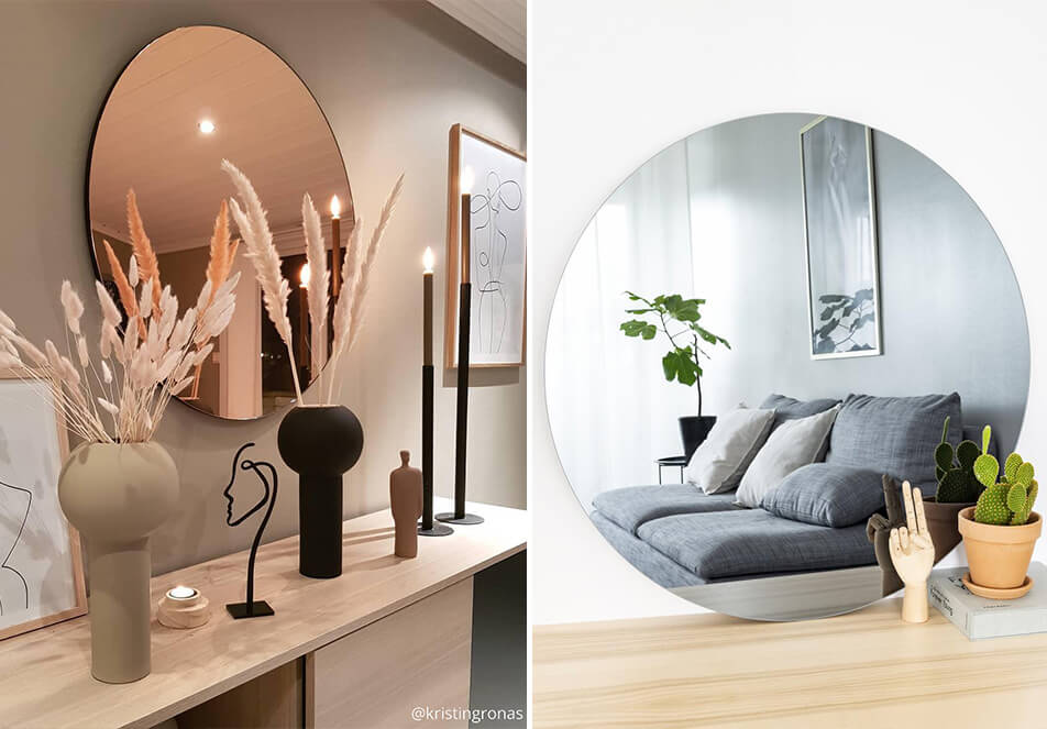 Specchi colorati - specchi rotondi