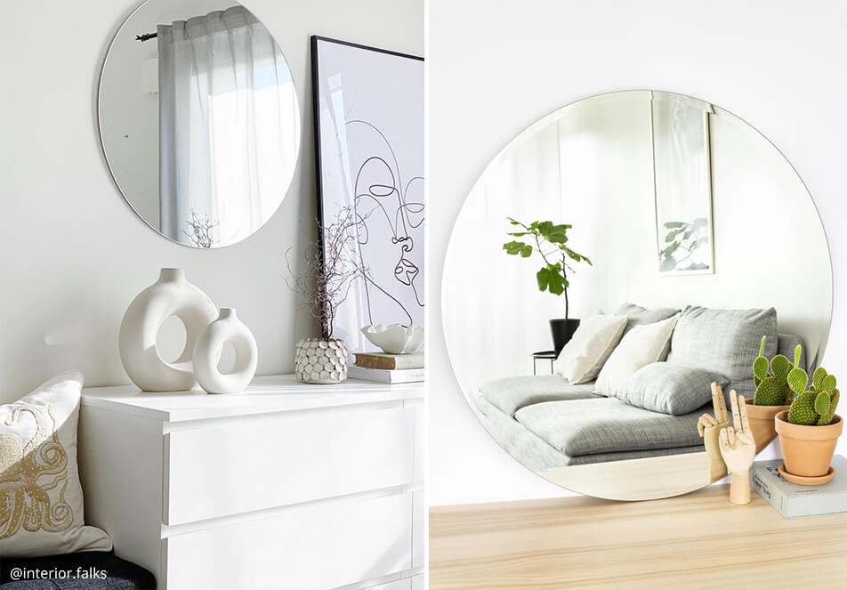 Specchi rotondi - arredamento luminoso