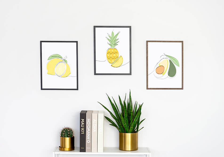 Piccola parete con quadri