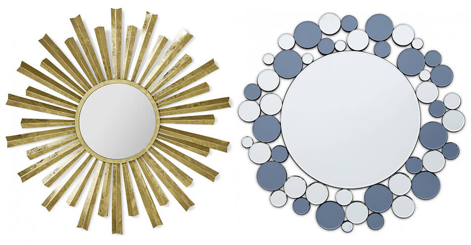 Specchi unici - specchi rotondi - specchio a forma di sole